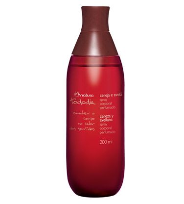 Desodorante Colônia Spray Corporal Perfumado Cereja e Avelã